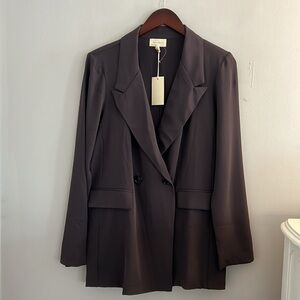 MELLODAY deep purple blazer